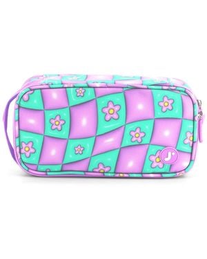 J World Doodle Pencil Case - Blue