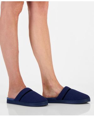 Charter Club Quilted Hoodback Boxed Slippers - Blue