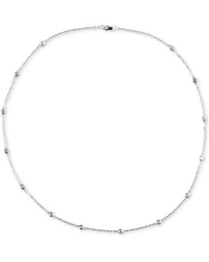Macy's Diamond Bezel Station 18" Necklace (1/2 Ct. T.w. - White