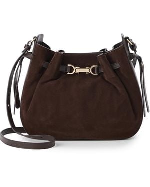 Brahmin Marge Grassland Small Leather Crossbody Handbag - Brown