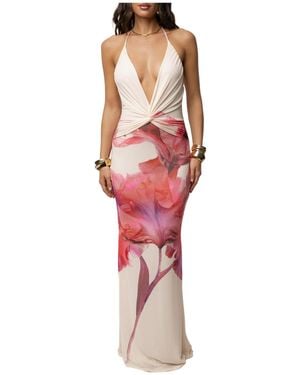 JLUXLABEL Coastal Bloom Maxi Dress - Red