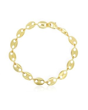 The Lovery Gold Filled Flat Mariner Bracelet - Metallic