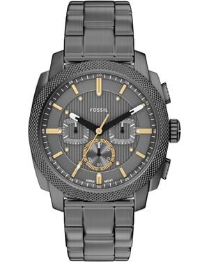Fossil Machine Chronograph Smoke Stainless Steel Watch - Gray