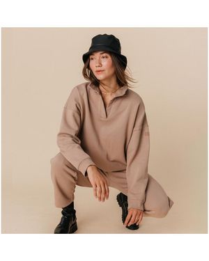 Ocio Organic Cotton Teddy Polo Crew - Brown