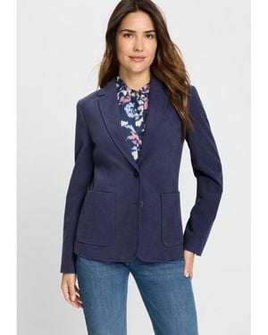 Olsen Corduroy Blazer - Blue