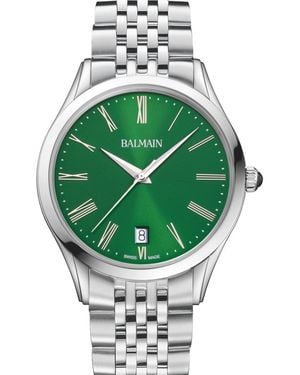 Balmain Swiss-quartz Classic R Stainless Steel Watch 41mm - Green