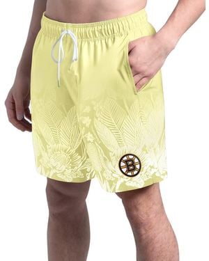 Margaritaville  Boston Bruins Lagoon Fiesta Swim Shorts - Yellow