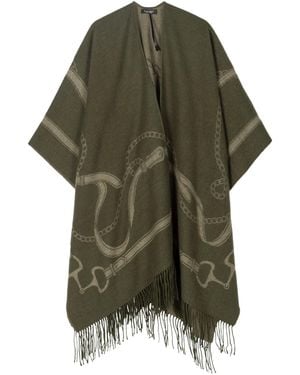 Ralph Lauren Equestrian Oversized Ruana - Green