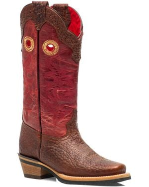 Forastero Cowgirl Leather Boots By - Red