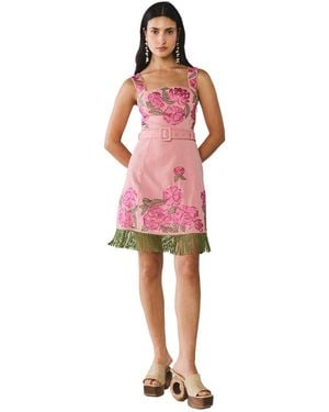 Eddy Sarah Bird Mini Dress - Red