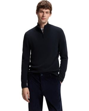 BOSS Boss By Wool Cashmere Regular-fit Sweater - Blue