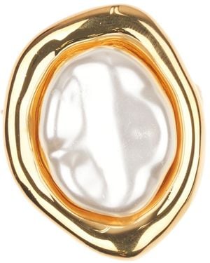 Bespoke Fashion Baroque Imitation Pearl Brooch - Metallic