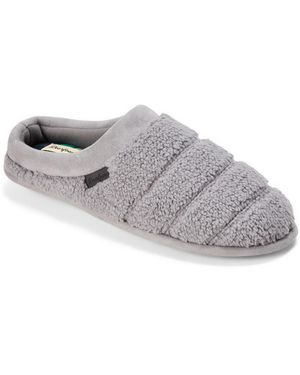 Dearfoams Asher Quilted Clog House Slipper - Gray