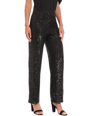 Muse Textured Pull-on Pants - Black