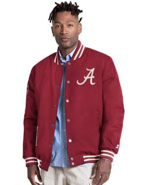 Starter Alabama Tide Spectator Varsity Full Snap Jacket - Red
