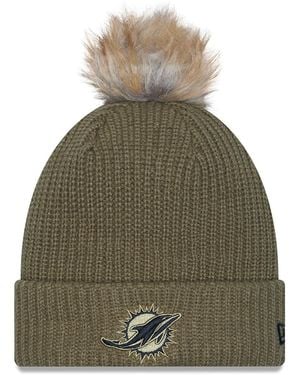 KTZ Miami Dolphins 2025 Salute To Service Cuffed Pom - Green