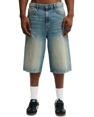 Cotton On Super baggy Jort Shorts - Blue
