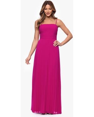Xscape Sleeveless Square Neck Gown - Pink