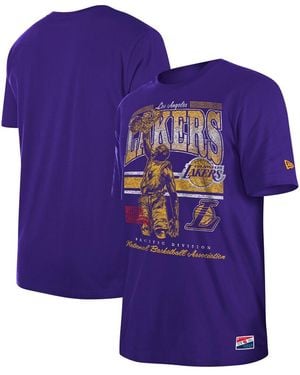 KTZ Los Angeles Lakers Enzyme Wash Oversized T-shirt - Purple