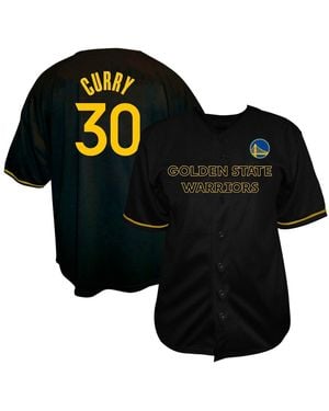 Profile Stephen Curry Black Golden State Warriors Big Tall Name Number Button-up Jersey