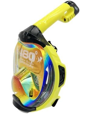 180° Moflow+ Irridium Full Face Snorkel Mask L/xl – Panoramic View - White