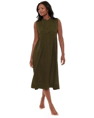 Miraclesuit Pleated Coverup Beach Dress - Green
