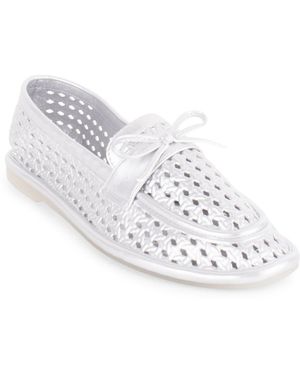 Tahari Maple Slip-on Loafers - White