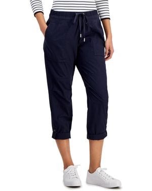 Nautica Jeans Cotton Roll-tab Utility Pants - Blue