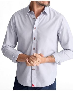 UNTUCKit Regular Fit Long Sleeve Wrinkle Free Rubican Shirt - Gray