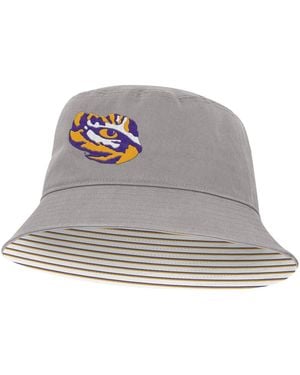 Nike And Lsu Tigers Primetime Apex Bucket Hat - Gray