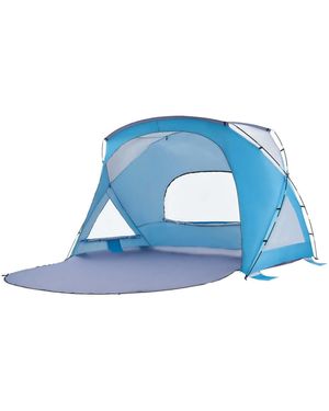 Zeny Beach Tent Sun Shelter For 6 Person - Blue