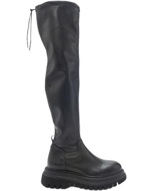Prologue Shoes Chip Over The Knee Boot () - Black