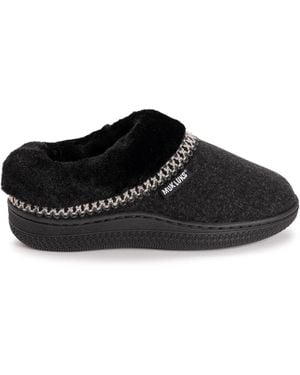 Muk Luks Neira Faux Wool Clog - Black