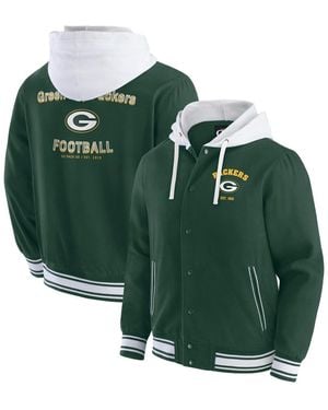 Fanatics Darius Rucker Collection By Bay Packers Full-snap Hoodie Jacket - Green