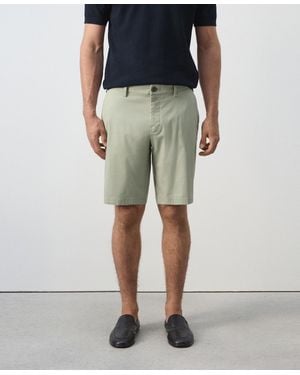 Mango Slim-fit Chino Cotton 10.12" Bermuda Shorts - Green
