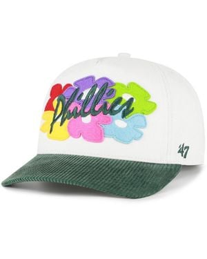 '47 White/green Philadelphia Phillies Flora Gallery Hitch Adjustable Hat