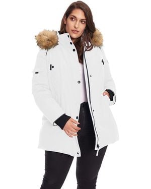 Alpine North Plus Size Glacier Parka Winter Jacket - White
