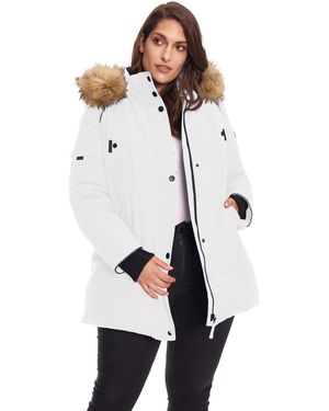 Alpine North Plus Size Glacier Parka Winter Jacket - White