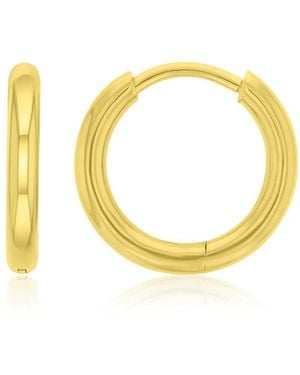 Roxy Waterproof 13mm huggie Earrings - Metallic