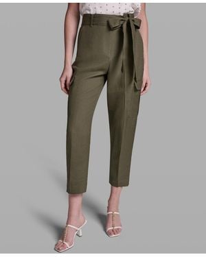 BCBGMAXAZRIA Tie-waist Utility Pants - Green