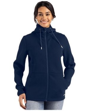 Cutter & Buck Roam Epic Comfort Recycled Full Zip Hooded Jacket - Blue