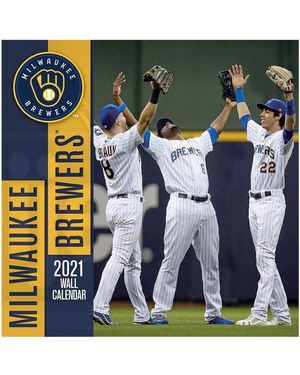 Turner Licensing Milwaukee Brewers 2021 Wall Calendar - Green