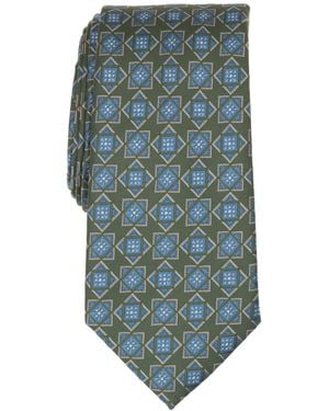Club Room Geometric Pattern Tie - Blue