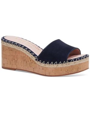 Kate Spade Cosette Platform Wedge Sandals - Blue