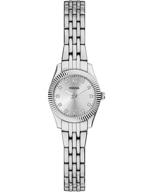 Fossil Scarlette Mini Three-hand Stainless Steel Watch - Metallic
