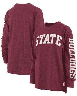Pressbox Mississippi State Bulldogs Two-hit Canyon Long Sleeve T-shirt - Red