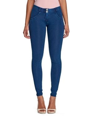 Freddy Mid-rise Sculpting Denim Skinny Jeans - Blue