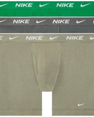 Nike Dri-fit Essential Cotton Stretch Boxer Briefs - Green