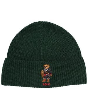 Polo Ralph Lauren Holiday Bear Beanie - Green
