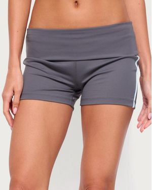Edikted Ambar Contrast Stripe Shorts - Gray
